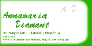 annamaria diamant business card
